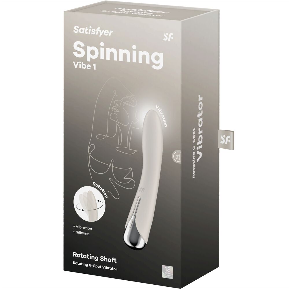 Vibratore Punto G Rotante Satisfyer Spinning Vibe 1 — Beige