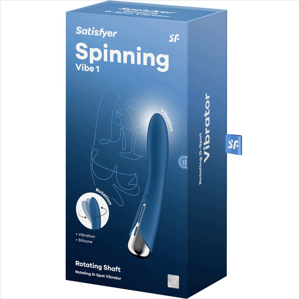 Vibratore Punto G Rotante Satisfyer Spinning Vibe 1 — Blu
