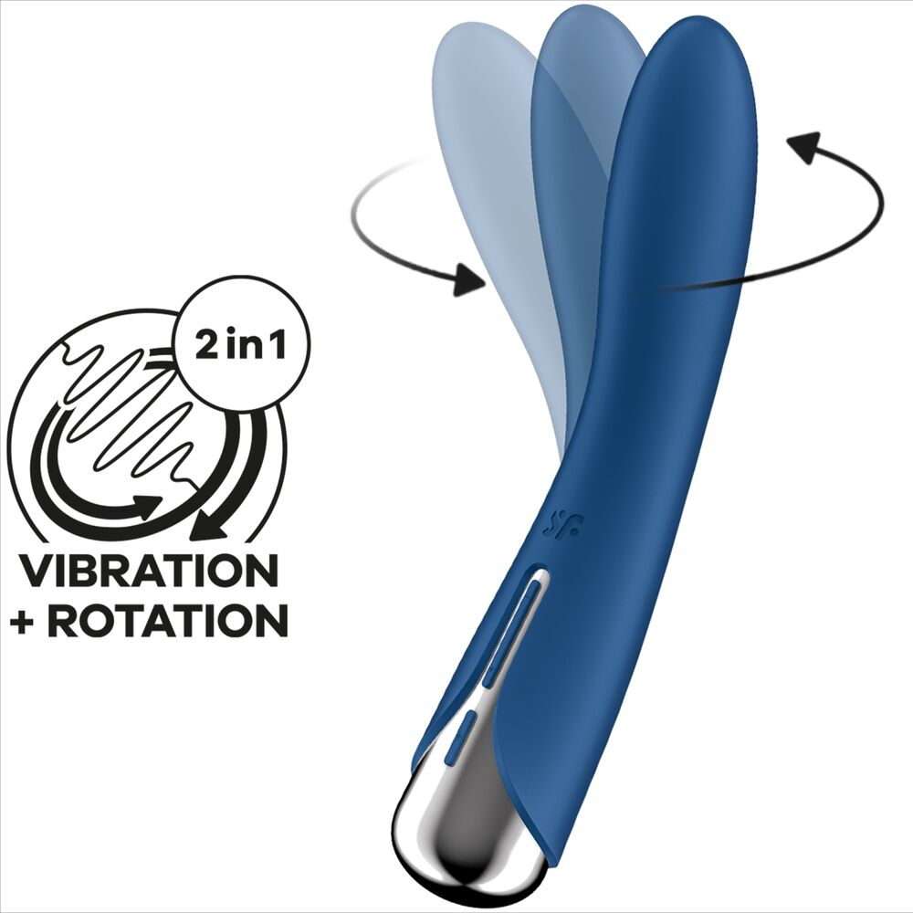 Vibratore Punto G Rotante Satisfyer Spinning Vibe 1 — Blu