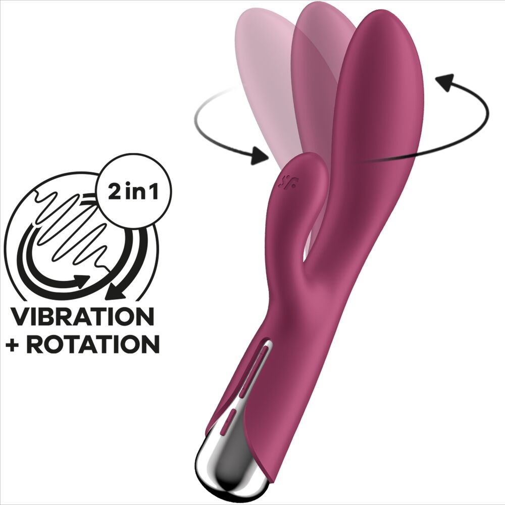 Vibratore Rabbit Satisfyer Spinning Rabbit 1 — Rosso