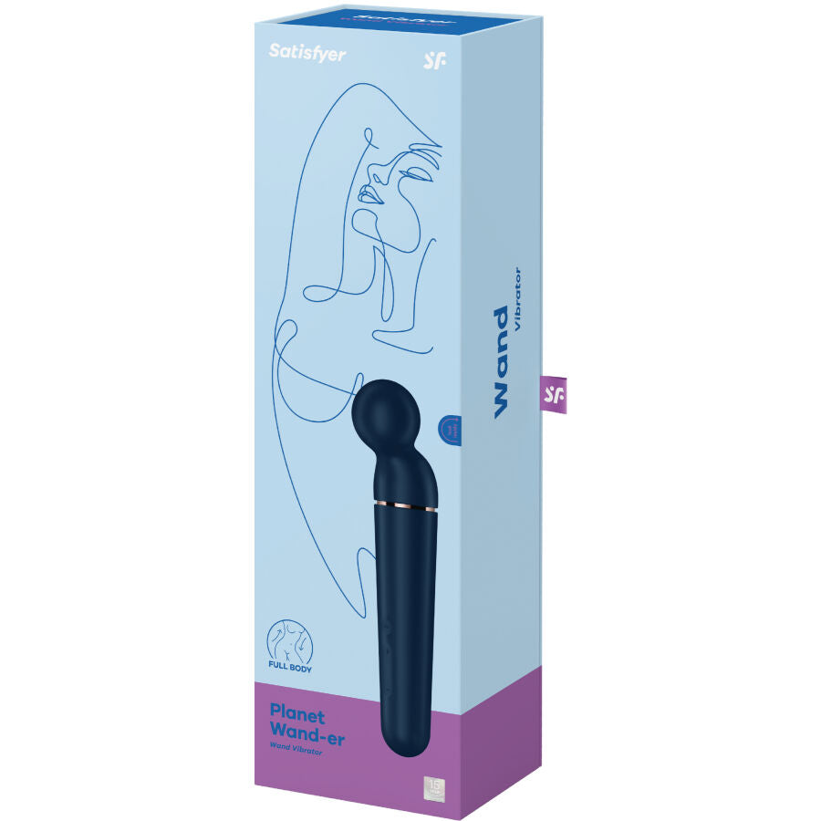`Vibratore Wand Satisfyer Planet Wand-Er — Blu`