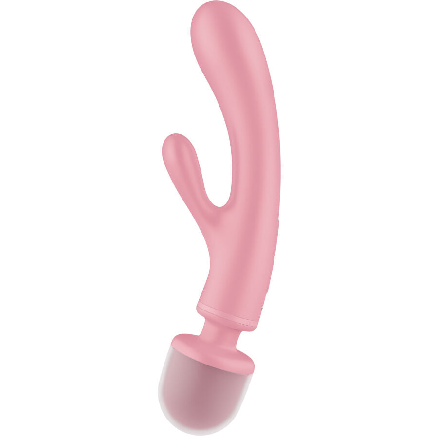 Vibratore Rabbit Satisfyer Triple Lover — 3 Motori, Rosa