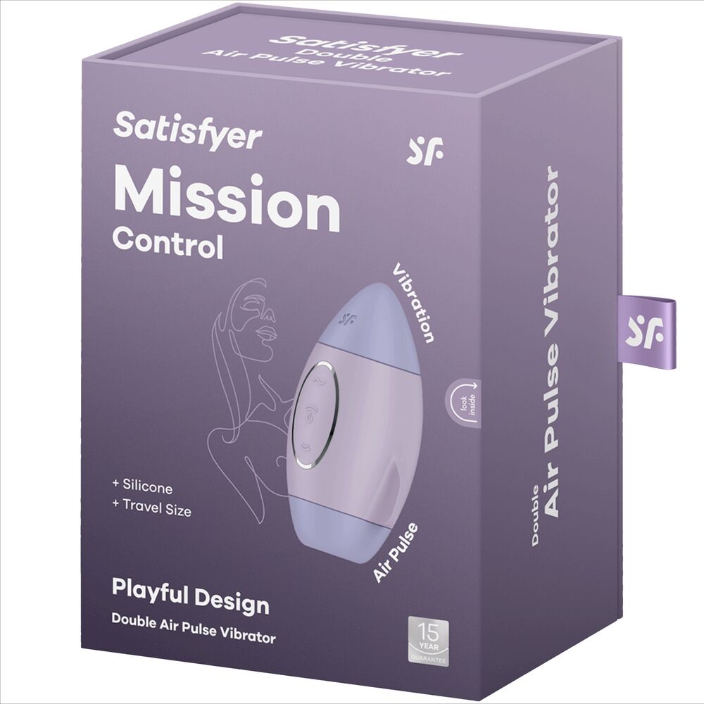 Succhia Clitoride Air Pulse Satisfyer Mission Control — Lilla