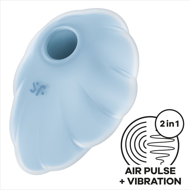 Succhia Clitoride Air Pulse Satisfyer Cloud Dancer — Blu