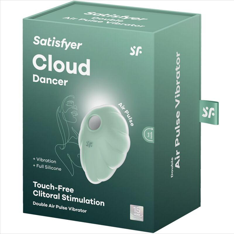 Succhia Clitoride Air Pulse Satisfyer Cloud Dancer — Verde
