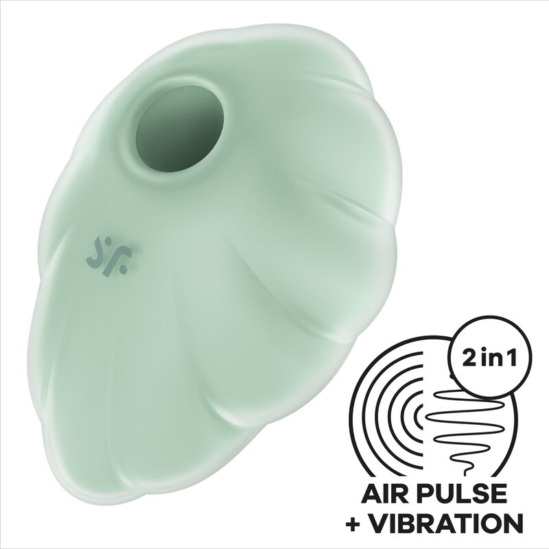 Succhia Clitoride Air Pulse Satisfyer Cloud Dancer — Verde