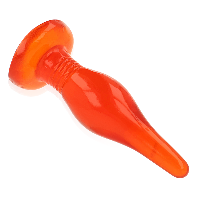 Plug Anale con Ventosa Baile Soft Touch — 14,2 cm, Rosso
