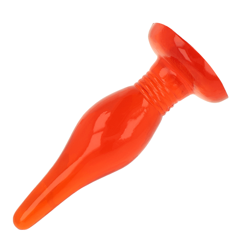 Plug Anale con Ventosa Baile Soft Touch — 14,2 cm, Rosso