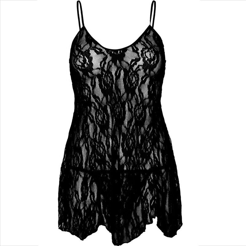 Chemise in Pizzo Floreale Leg Avenue — Lingerie Sexy