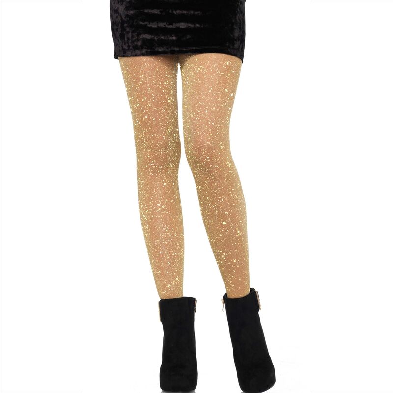 Collant Trasparenti Dorati Leg Avenue — Lurex Brillante
