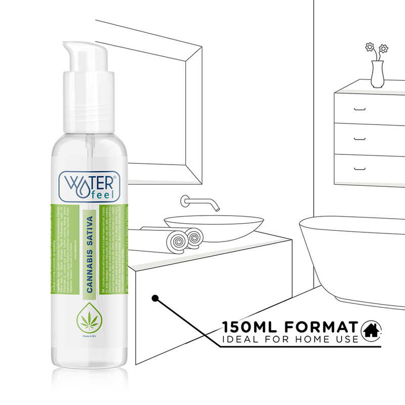 Lubrificante Intimo Base Acqua Waterfeel Cannabis — 150 ml
