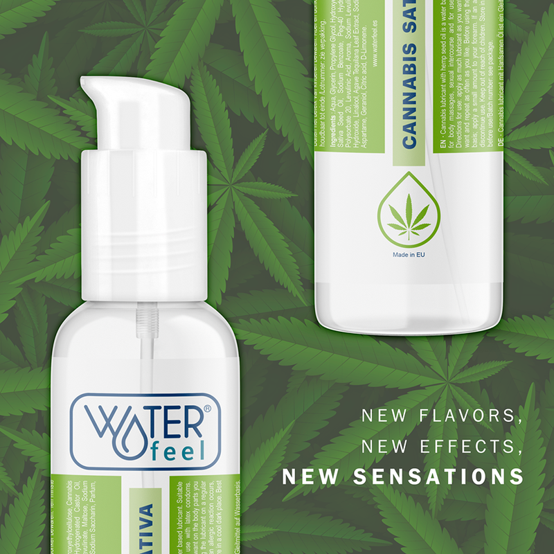 Lubrificante Intimo Base Acqua Waterfeel Cannabis — 150 ml