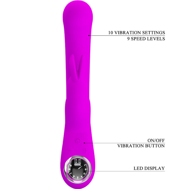 Vibratore Rabbit Punto G Pretty Love Lamar — Viola