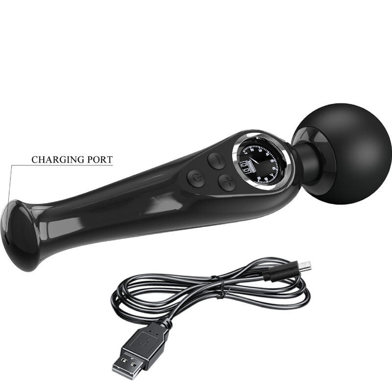 Vibratore Wand Pretty Love Skyler — 10 Modalità, LCD