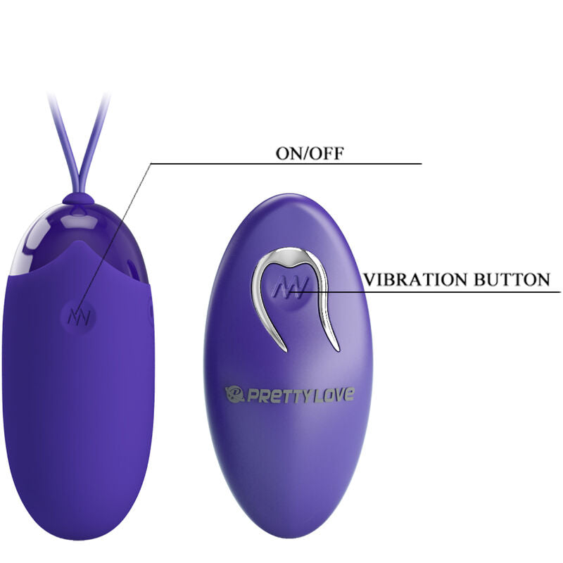 Uovo Vibrante Telecomandato Pretty Love Berger — 12 Modalità