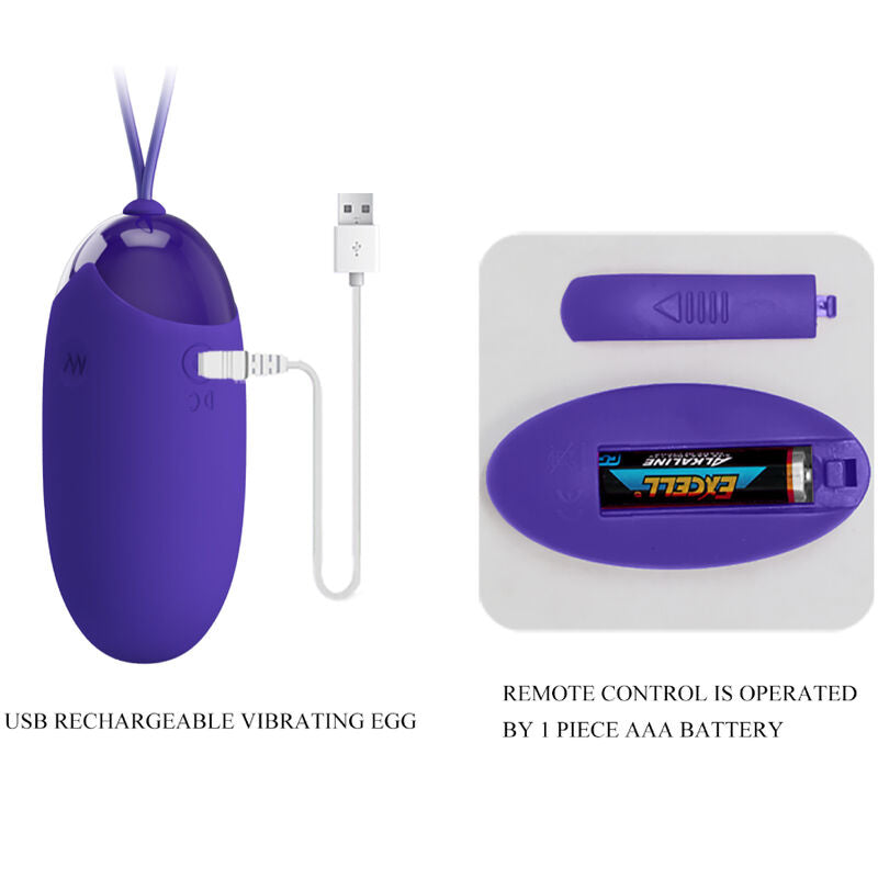 Uovo Vibrante Telecomandato Pretty Love Berger — 12 Modalità