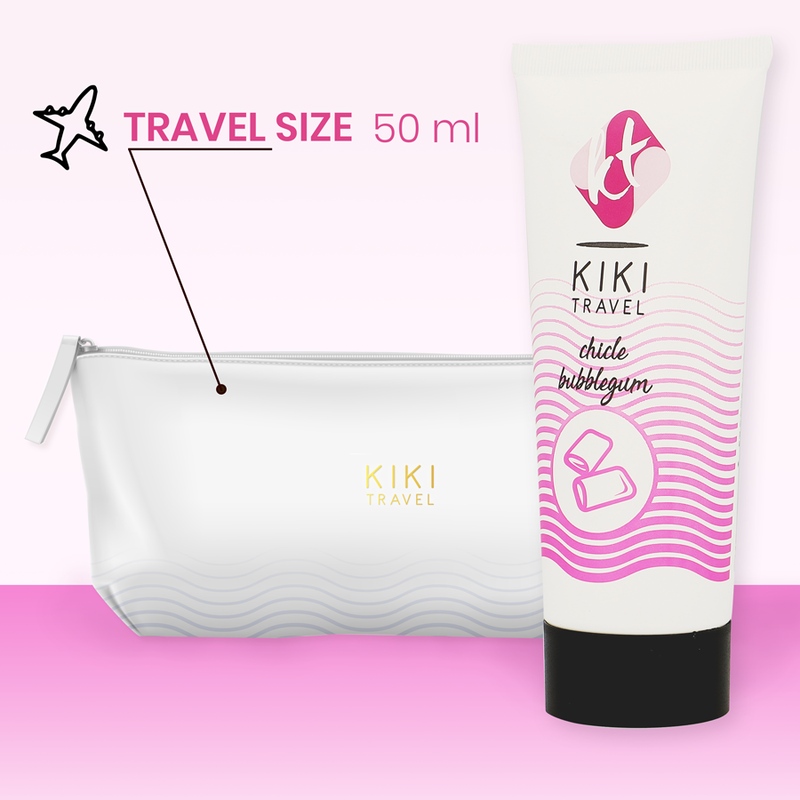Lubrificante Intimo Base Acqua Kikí Travel Fragola Gum — 50 ml