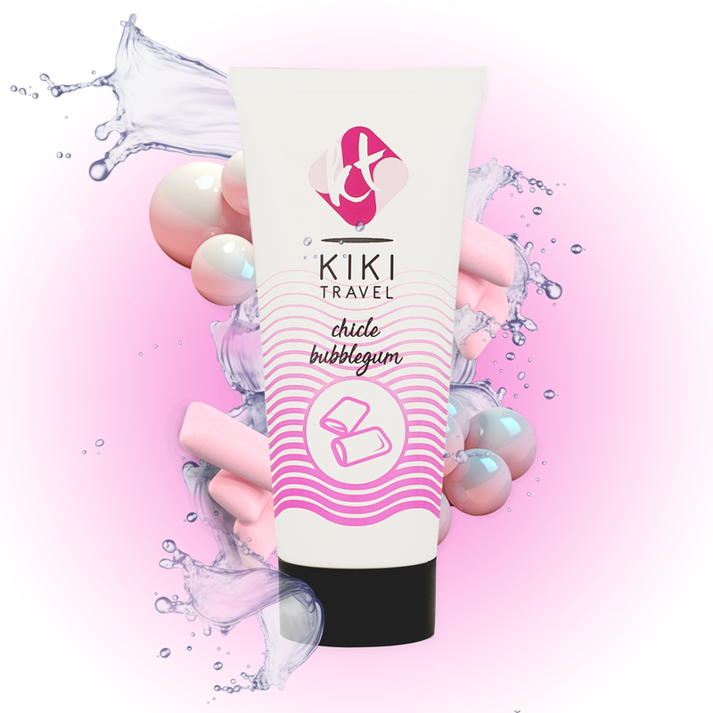 Lubrificante Intimo Base Acqua Kikí Travel Fragola Gum — 50 ml