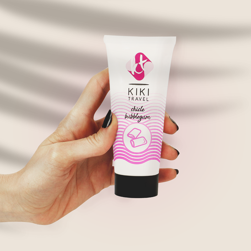 Lubrificante Intimo Base Acqua Kikí Travel Fragola Gum — 50 ml