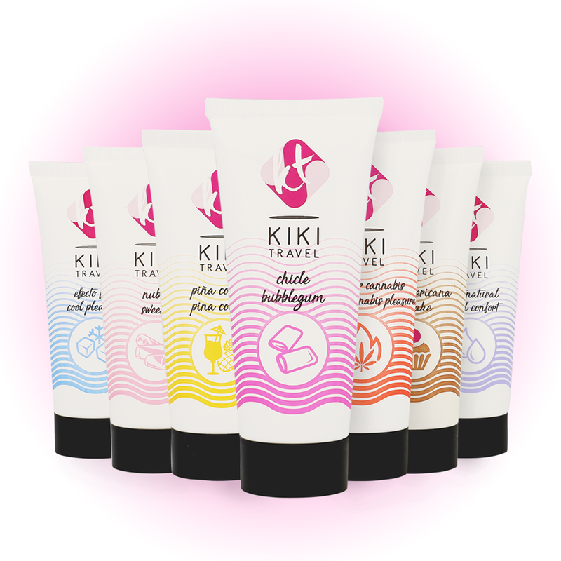 Lubrificante Intimo Base Acqua Kikí Travel Fragola Gum — 50 ml