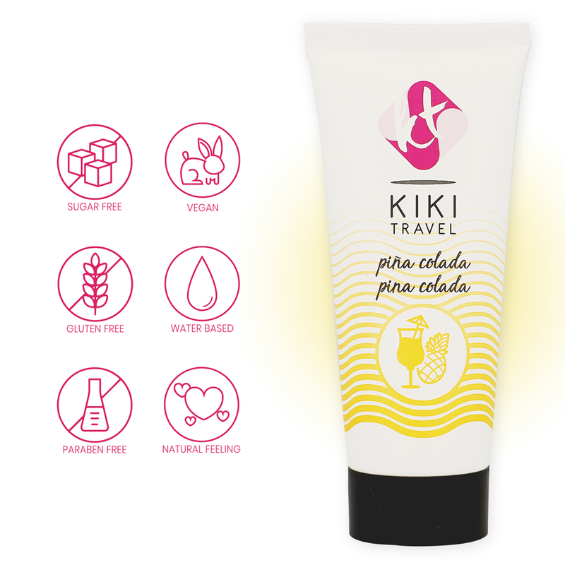 Lubrificante Intimo Base Acqua Kikí Travel Pina Colada — 50 ml