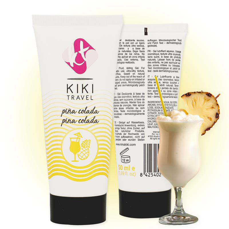 Lubrificante Intimo Base Acqua Kikí Travel Pina Colada — 50 ml