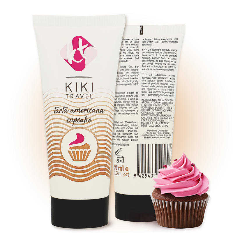 Lubrificante Intimo Base Acqua Kikí Travel Cupcake — 50 ml
