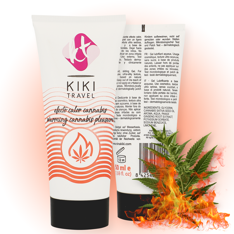 Lubrificante Intimo Base Acqua Kiki Travel Cannabis — 50 ml