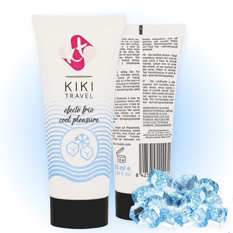 Lubrificante Intimo Effetto Freddo Kikí Travel — Base Acqua, 50 ml