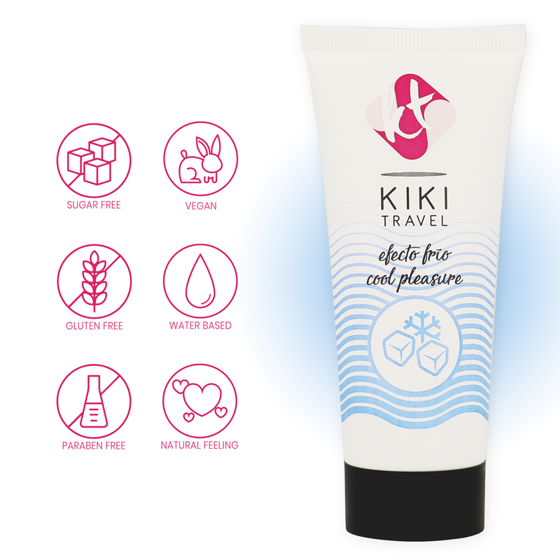 Lubrificante Intimo Effetto Freddo Kikí Travel — Base Acqua, 50 ml