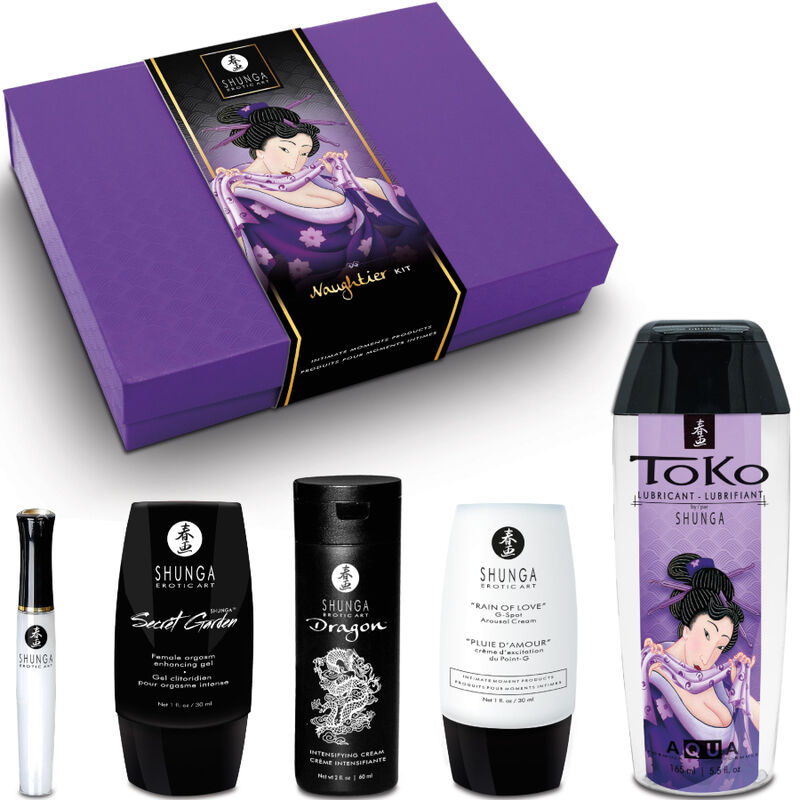 Kit Cosmetici Intimi Afrodisiaci Shunga Naughtier — Set Completo
