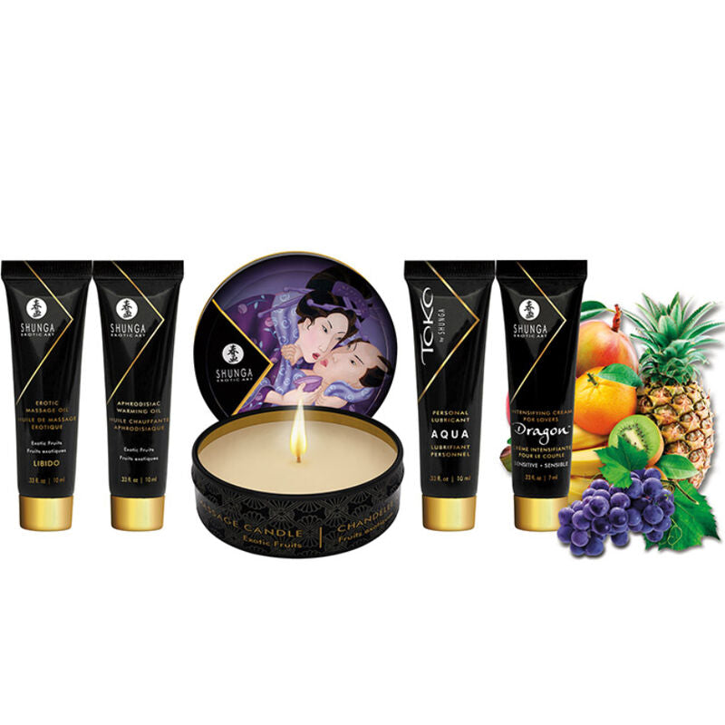 Kit Massaggio Erotico Shunga Geisha Segreta — Frutti Esotici