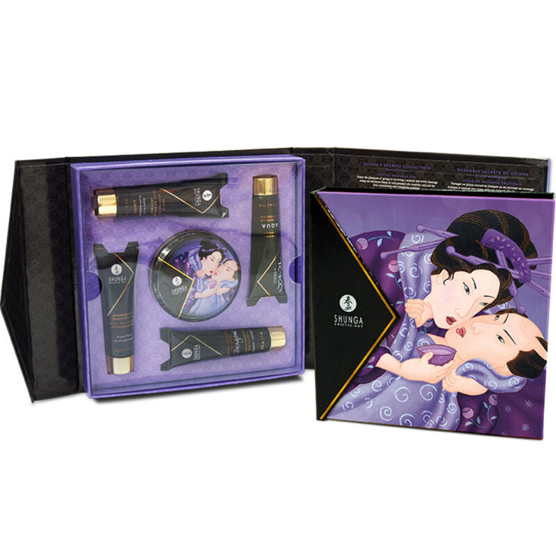 Kit Massaggio Erotico Shunga Geisha Segreta — Frutti Esotici