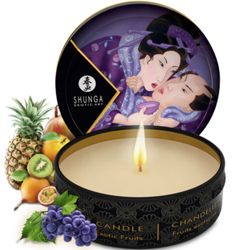 Kit Massaggio Erotico Shunga Geisha Segreta — Frutti Esotici