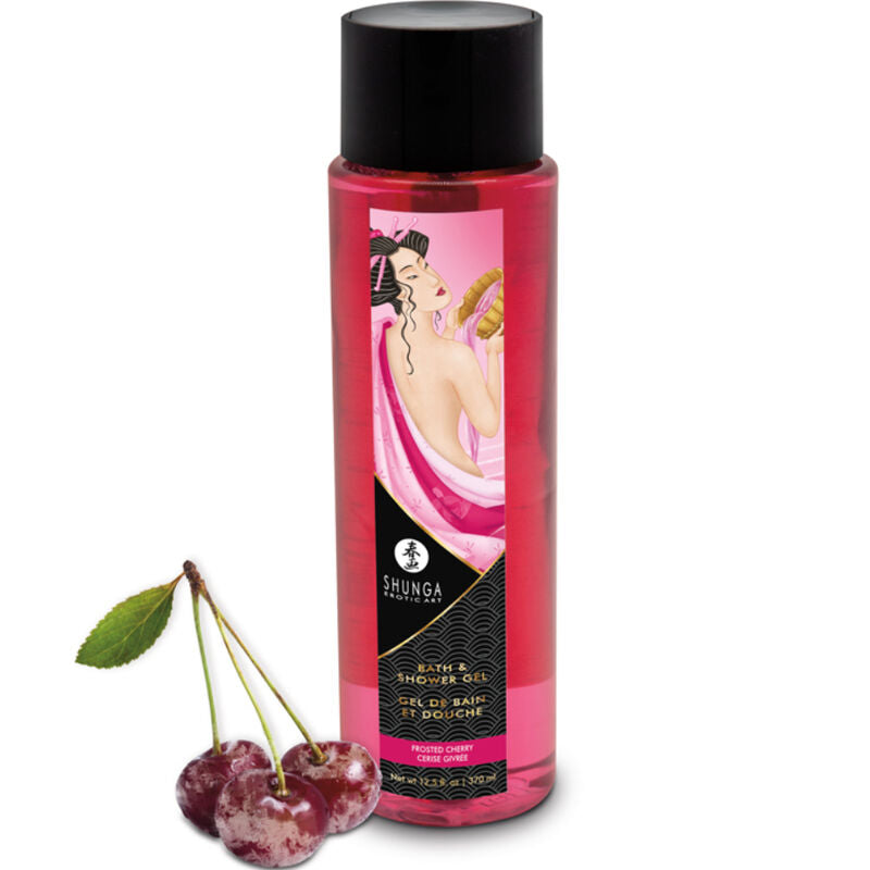 Gel Bagno Doccia Intimo Shunga — Ciliegia Satinata, 370 ml