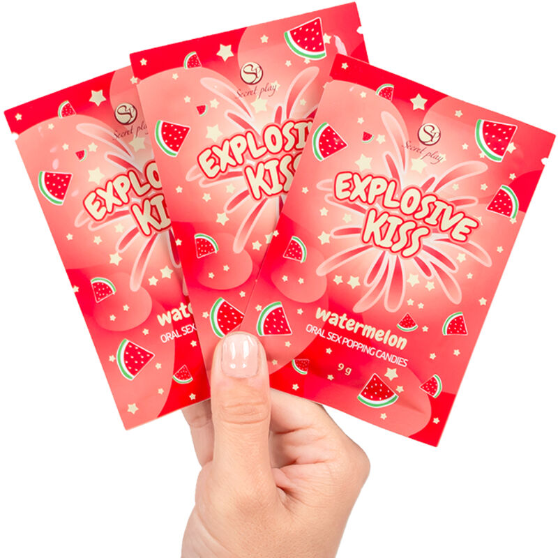 Caramelle Scoppiettanti per Sesso Orale Secret Play — Anguria