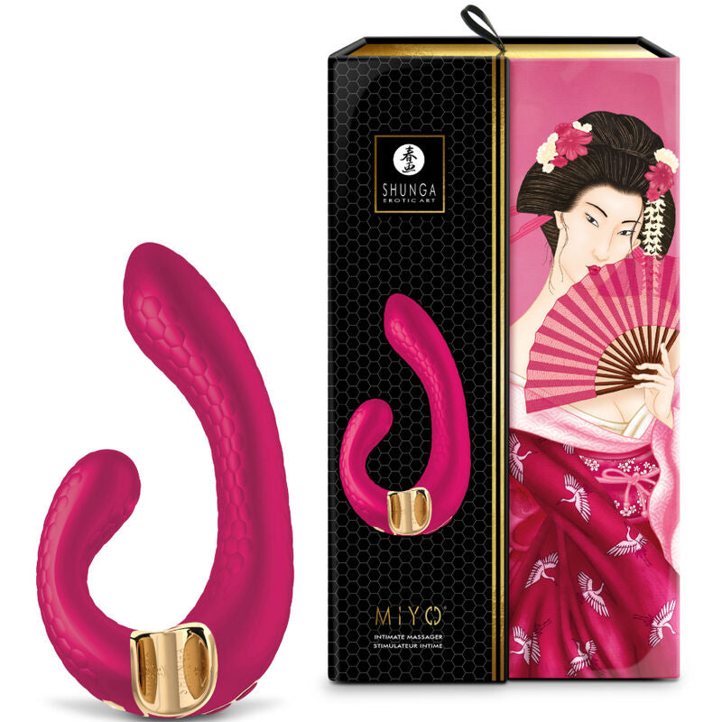 Vibratore Rabbit Clitoride e Punto G Shunga Miyo — Fucsia