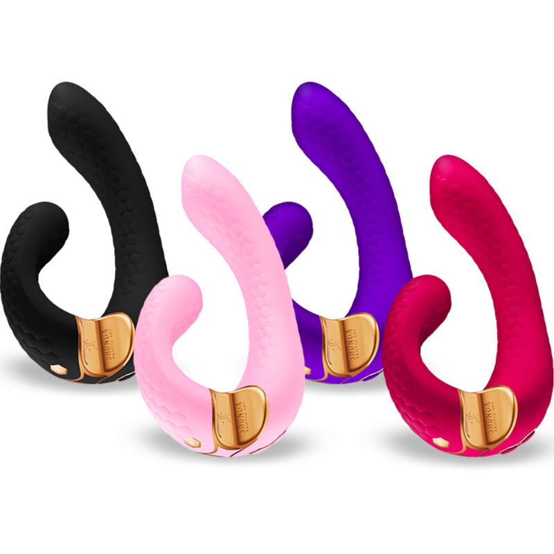 Vibratore Rabbit Clitoride e Punto G Shunga Miyo — Nero
