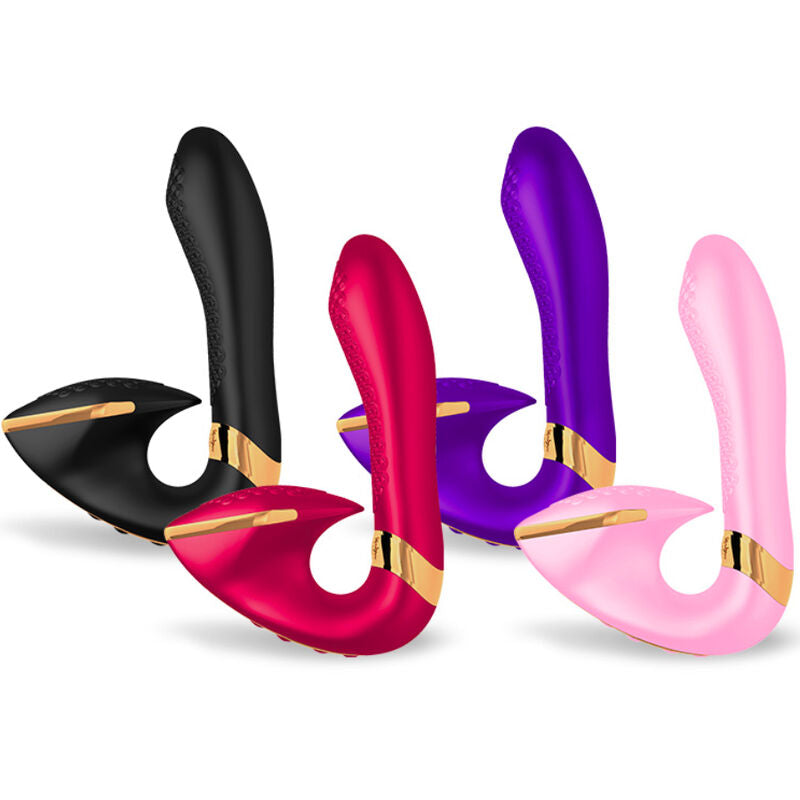 Stimolatore Vulvare Dual Shunga Soyo — Silicone, Nero