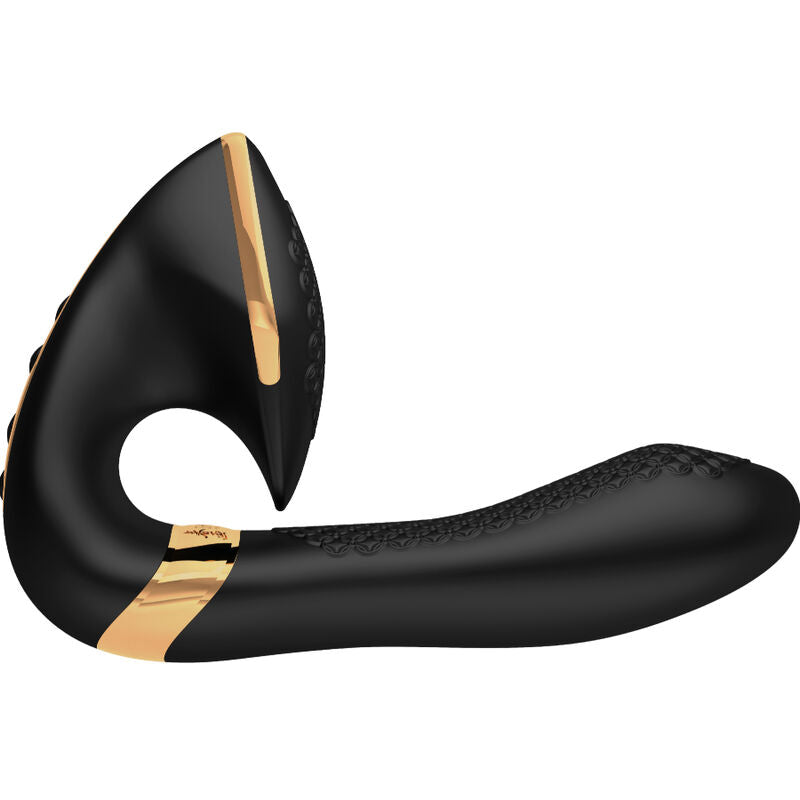 Stimolatore Vulvare Dual Shunga Soyo — Silicone, Nero