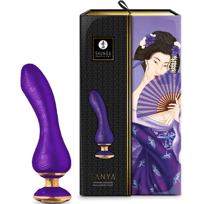 Vibratore Clitoride e Vaginale Shunga Sanya — Viola