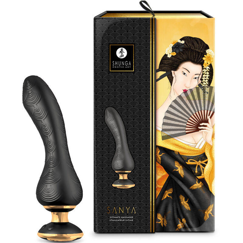 Vibratore Clitoride e Punto G Shunga Sanya — Nero