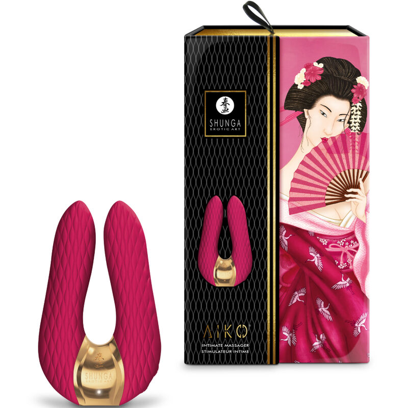 Stimolatore Clitoride Shunga Aiko — Silicone, 10 Modalità
