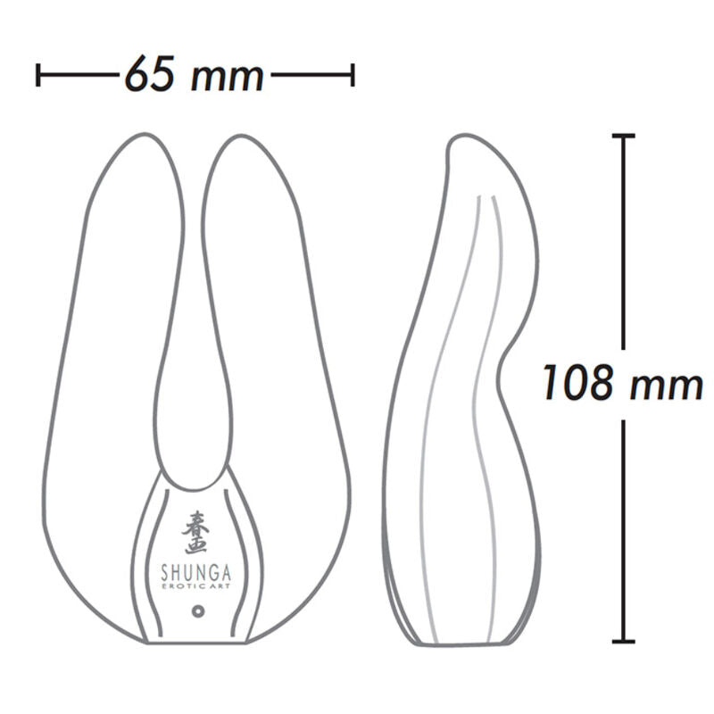 Vibratore Clitoride Shunga Aiko — Silicone, 10 Modalità