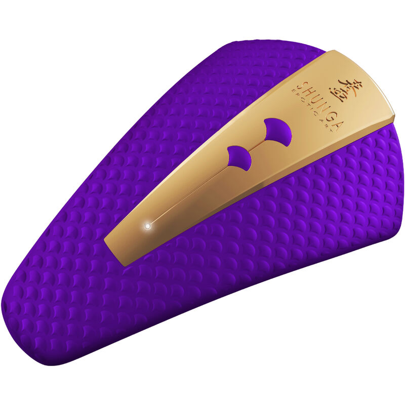 Stimolatore Vulvare Shunga Obi — Silicone, 10 Modalità, Viola