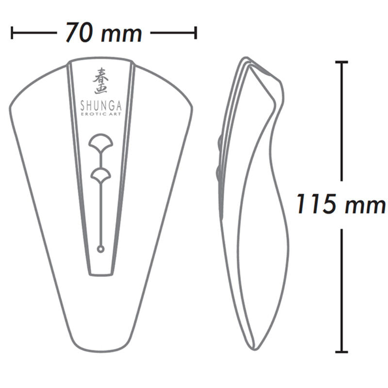 Stimolatore Vulvare Shunga Obi — Silicone, 10 Modalità, Viola