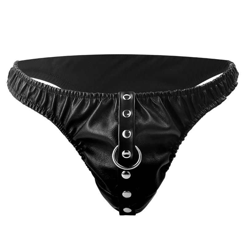 Perizoma Bondage con Catena Darkness — Pelle Vegana