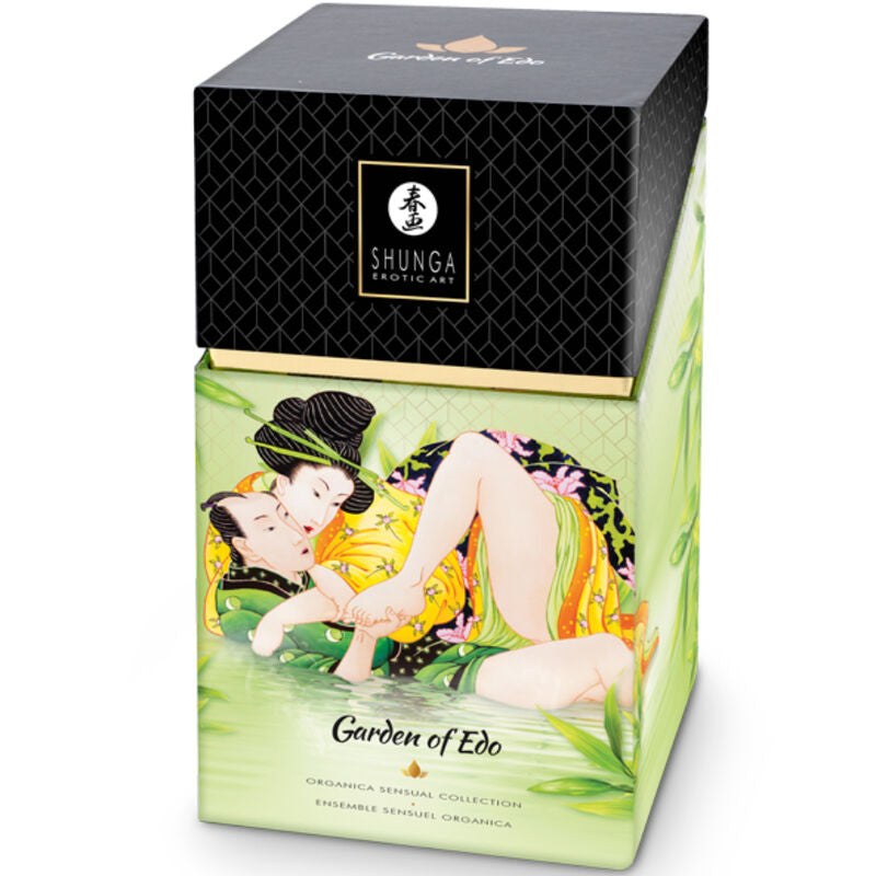 Kit Olio da Massaggio Erotico Shunga Edo Garden — Biologico