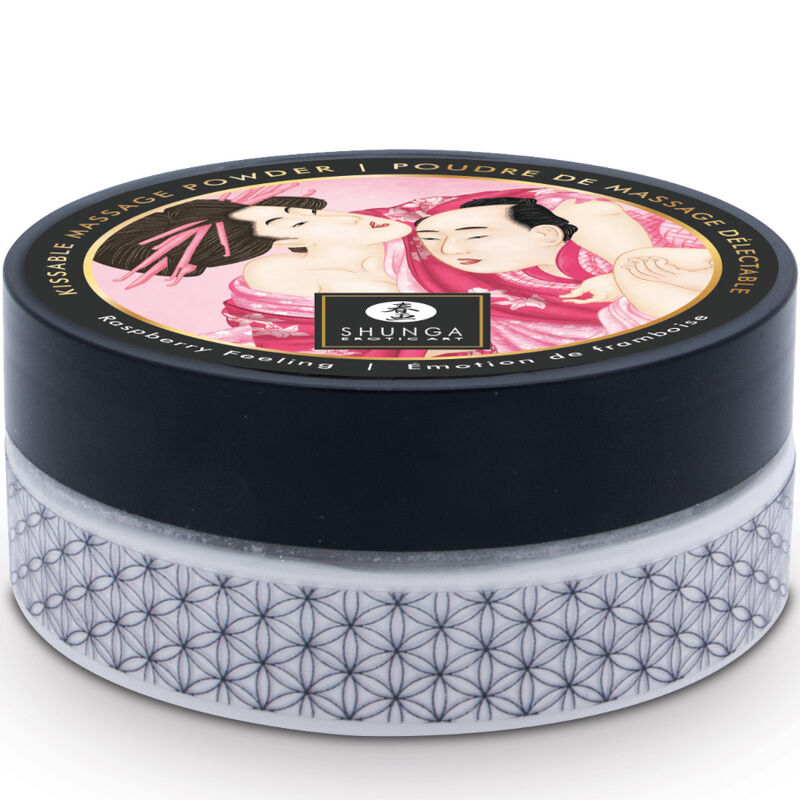 Olio da Massaggio Erotico Shunga Kit Polvere — Lampone