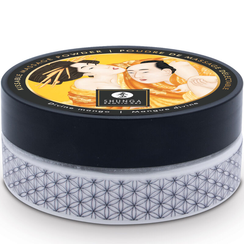 Cipria da Massaggio Erotico Shunga — Gusto Mango con Pennello